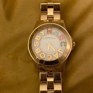 Gold watch by Marc Jacobs